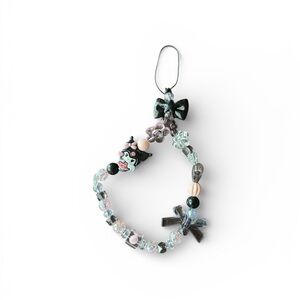 Sanrio Black and Pink Kuromi Cell‎ Phone Charm